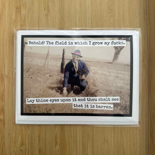 The Field In Which I Grow My Fs Card