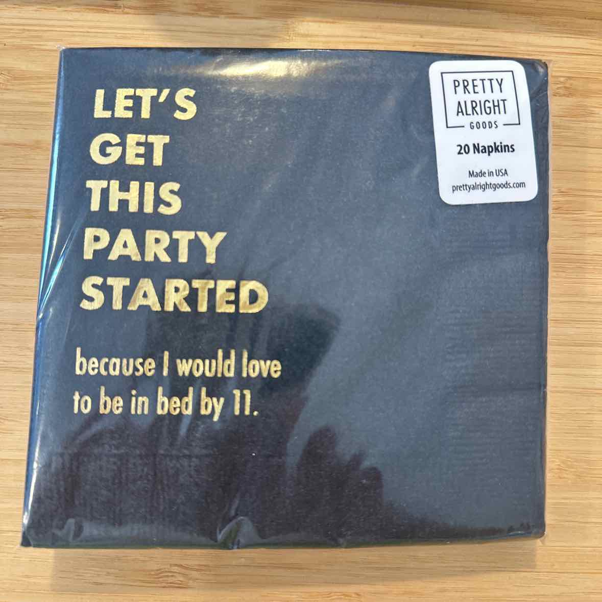 Let’s Get This Party Started Cocktail Napkins