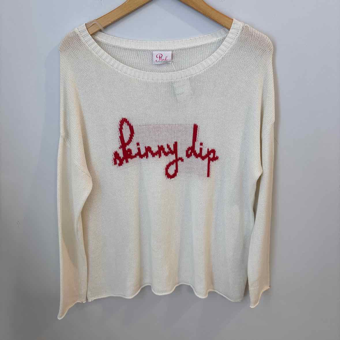 Pink Pineapple Size Medium Sweater
