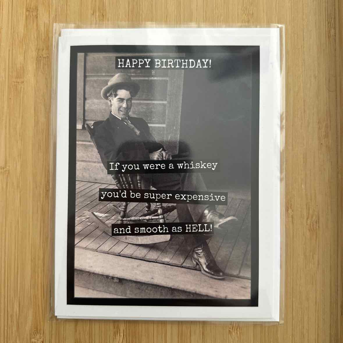 Happy Birthday - Aged Whiskey Card