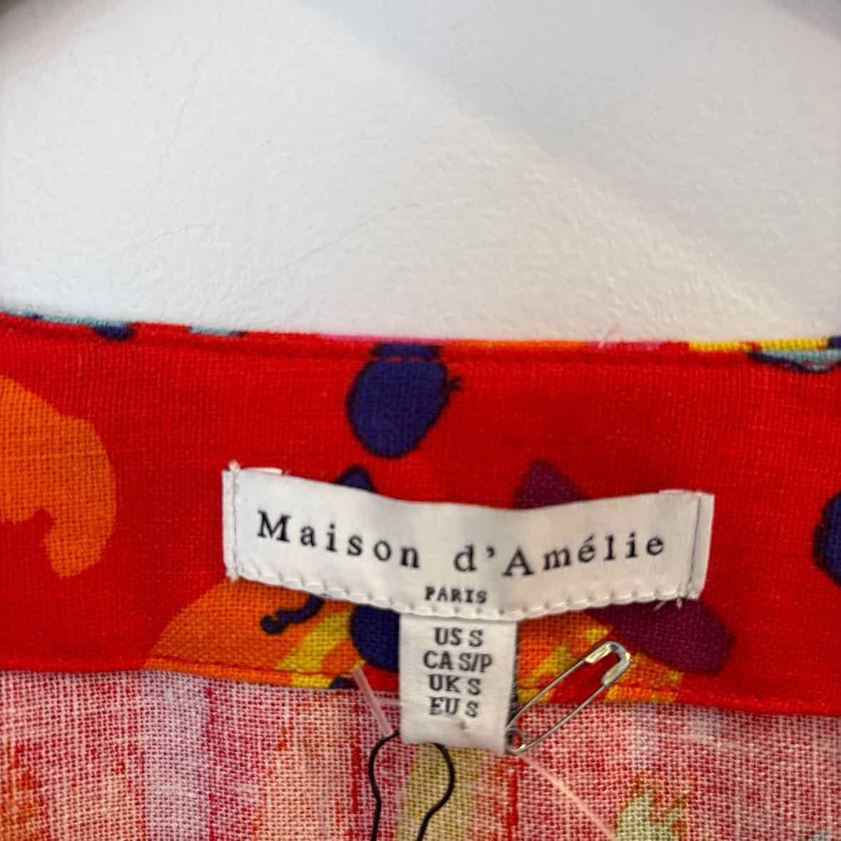 Maison d'Amelie Size Small Shirt