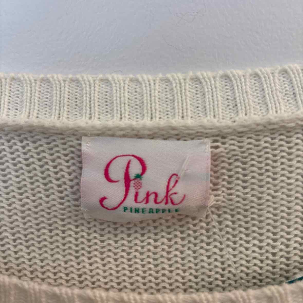 Pink Pineapple Size Medium Sweater